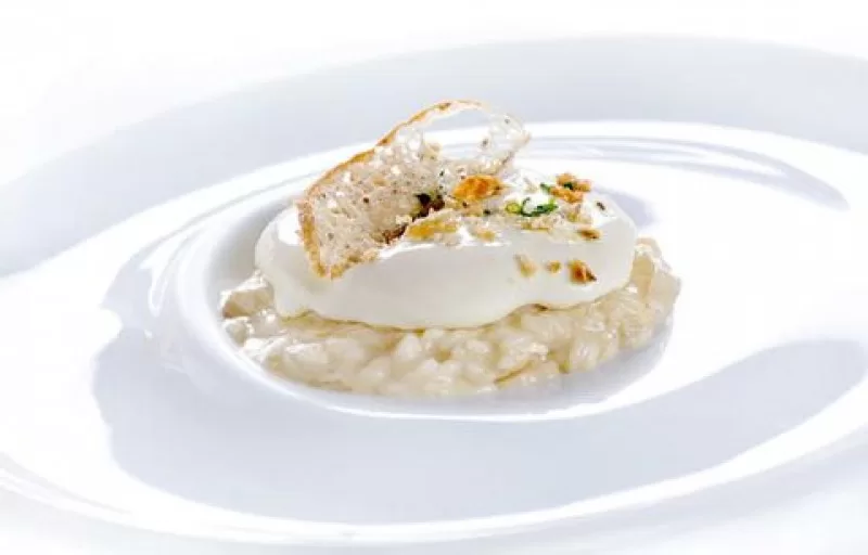 Risotto con noci e rucola